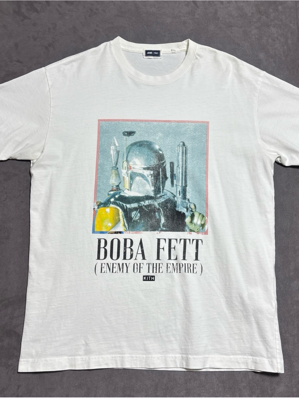 KITH x Star Wars Boba Fett Tee Men’s Small White Short Sleeve StreetWear